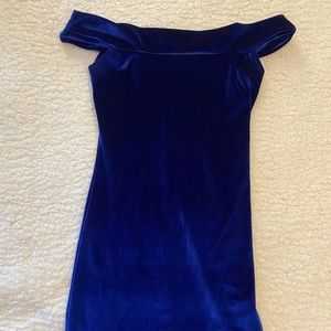 Urban Outfitters blue velvet dress. Size XS.